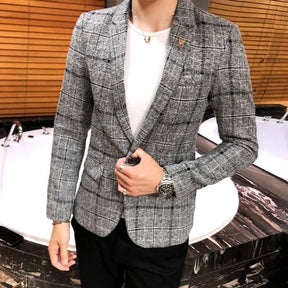 Vistorinni Checkered Men’s Blazer