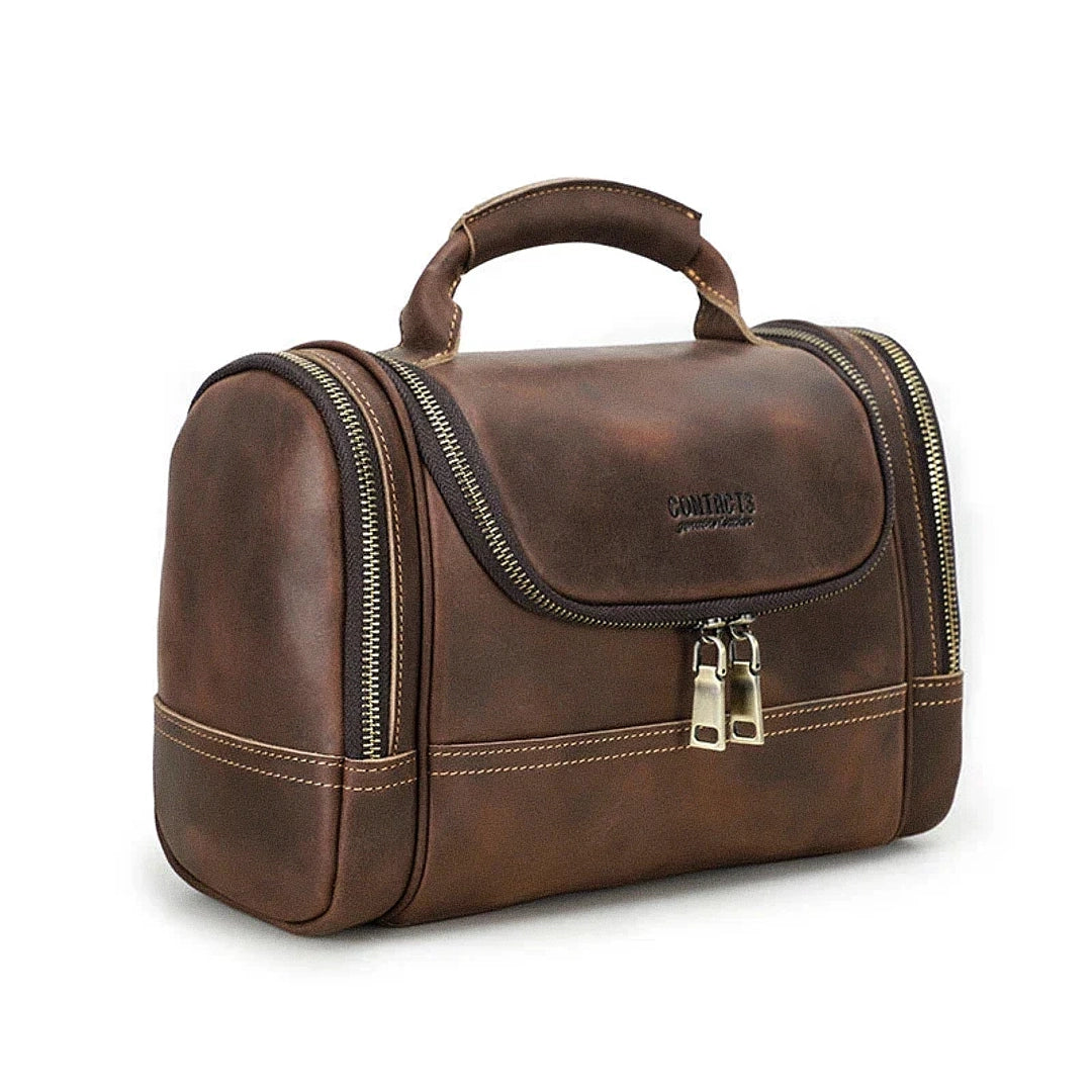 Vistorinni Preston Leather Toiletry Bag